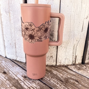Simple Modern 40oz Leather Cup Sleeve Wrap- Leather Tumbler Sleeve- CUP NOT INCLUDED