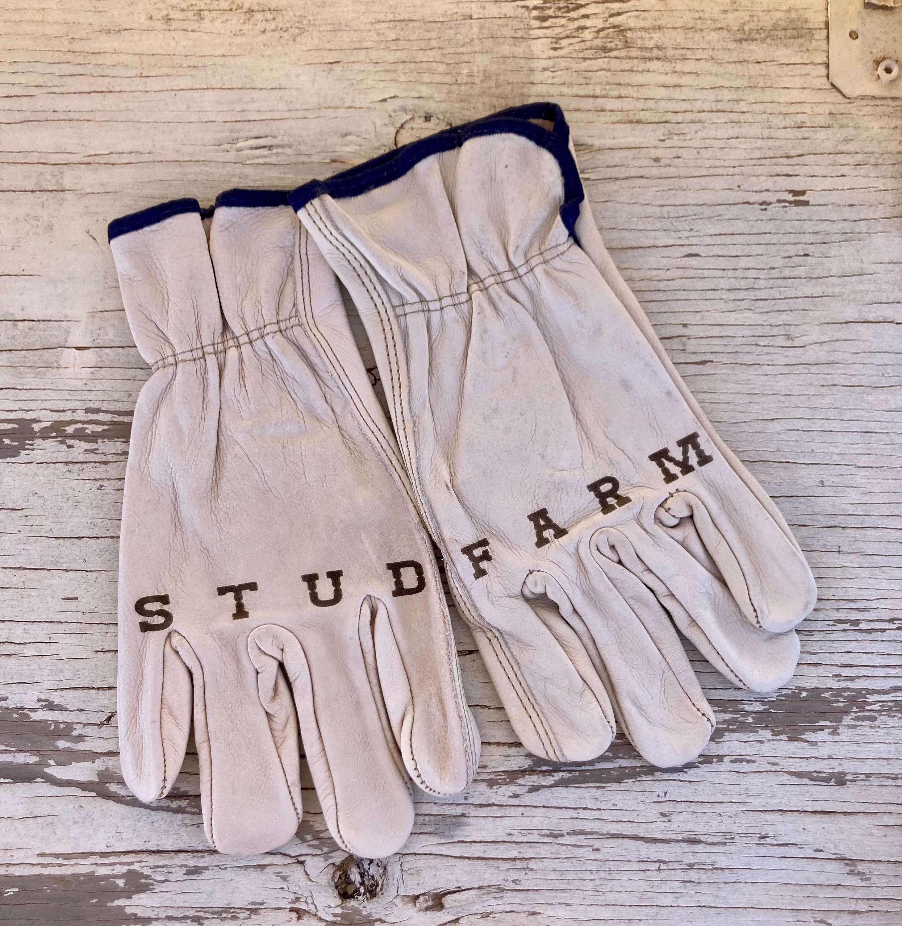 Personalized Leather Gloves, Grain Pigskin Leather brand FIRM GRIP Work  Gloves, Gift Daddy, Construction Gloves, Work Outdoor Men's 
