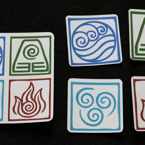 Avatar Four Elements Stickers