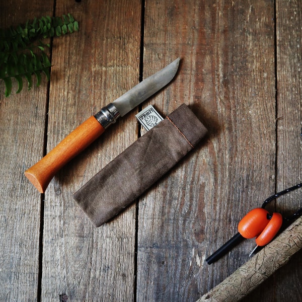 Pocket knife case for Opinel knives / knife case / case for Opinel / bag for carving knives