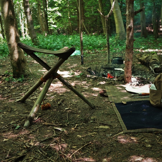 Tripod Stool / Tripod Seat / Bushcraft Stool / Foldable Chair