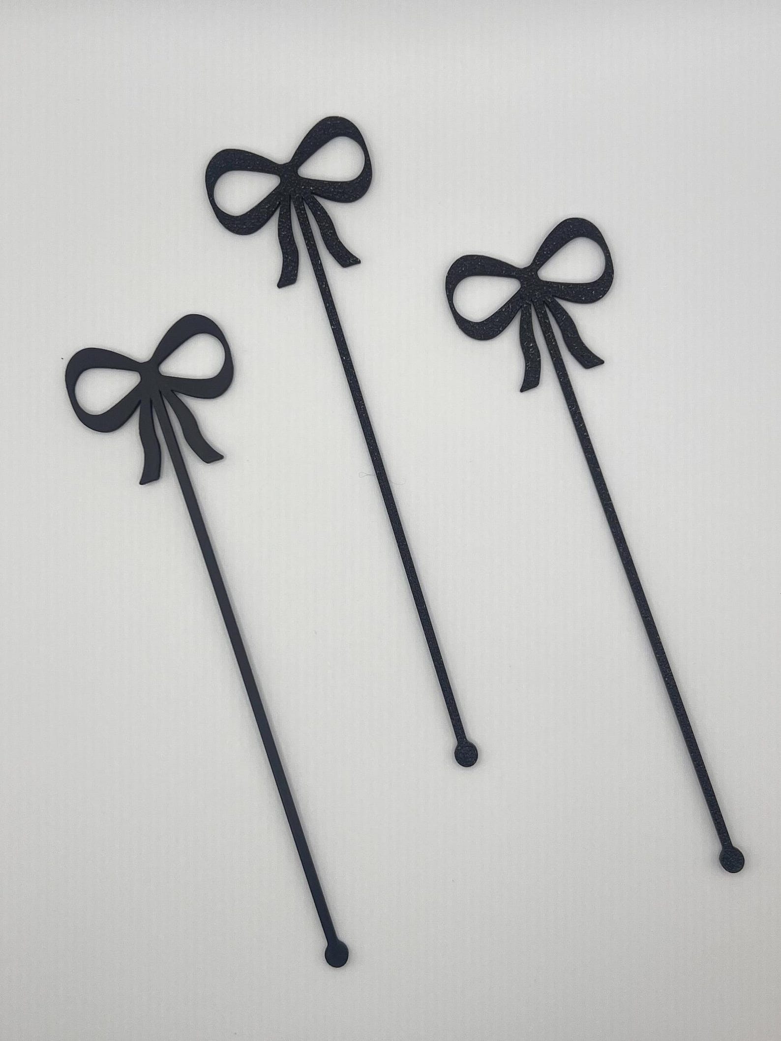 BOW Drink Stirrers  Bow Wedding Stir Sticks  Bow Cocktail Stirrers  Birthday Engagement Party Baby Shower Bridal Shower  Drink Tags