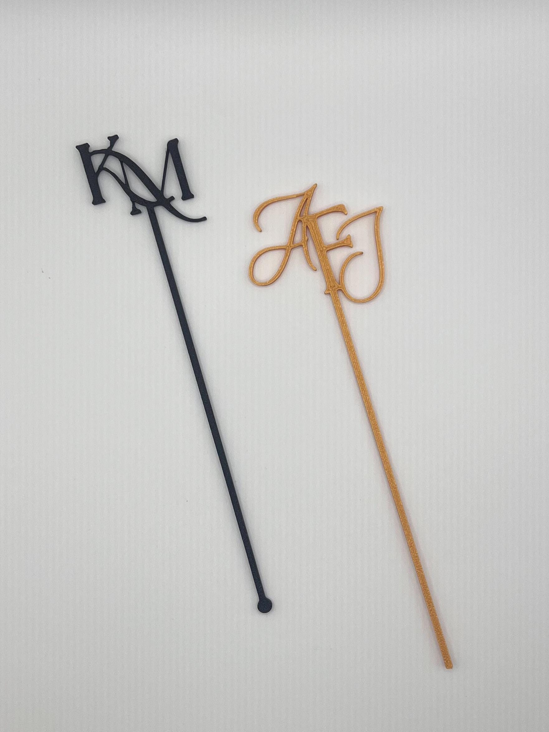 CUSTOM Drink Stirrers | Personalized Wedding Stir Sticks | Custom Logo Cocktail Stirrers | Birthday, Engagement Party | Drink Tags