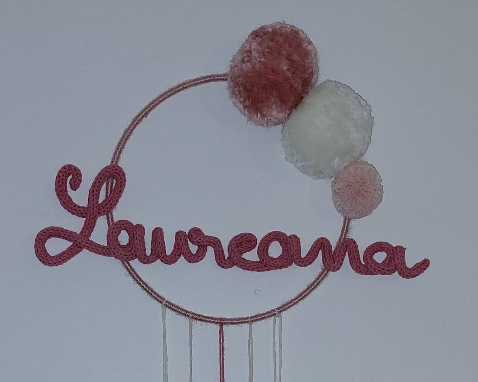 Prénom Tricotin Inspiration Bohème Rose