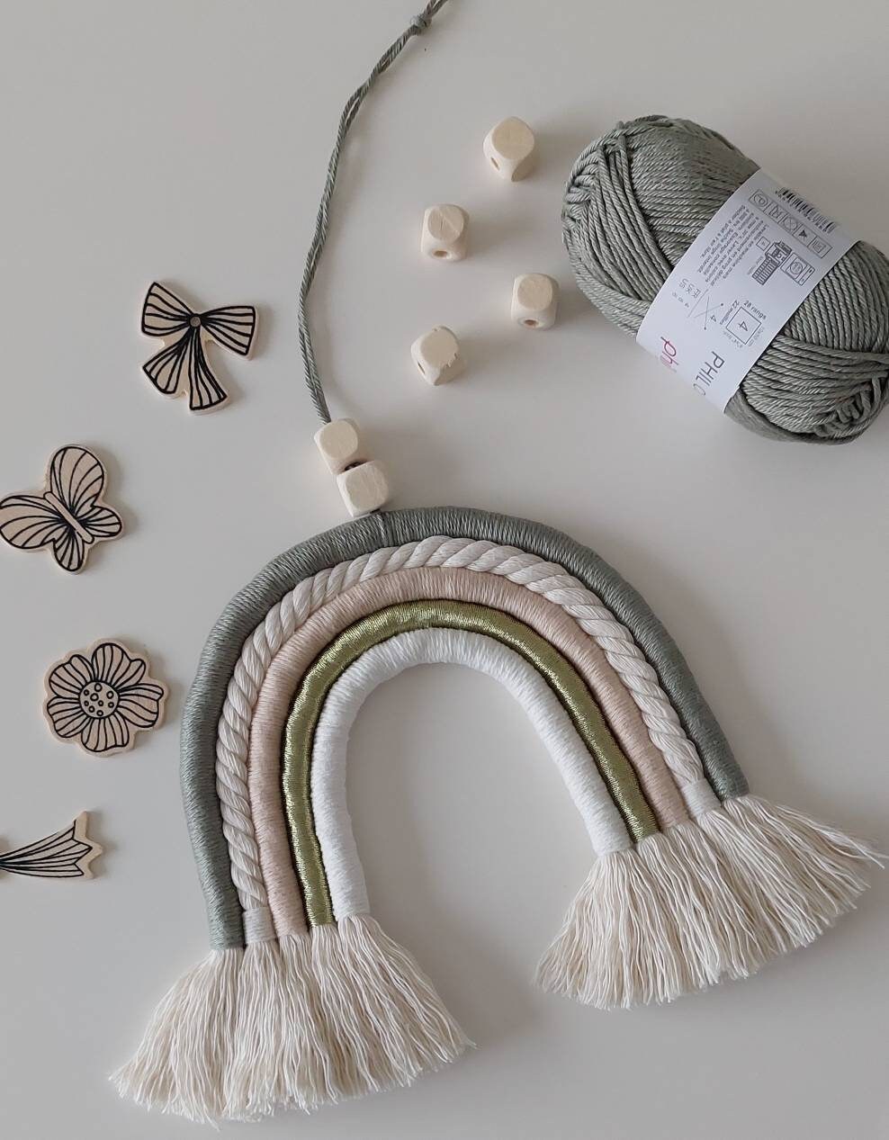 Arc-En-Ciel en Macramé Bohème