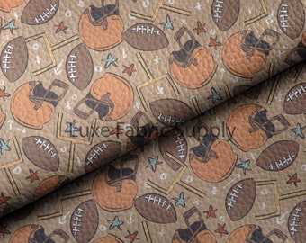 Retro Football | Faux Leather Sheets | Faux Leather | Faux Rolls | Bows | Earrings | Printed Faux Leather