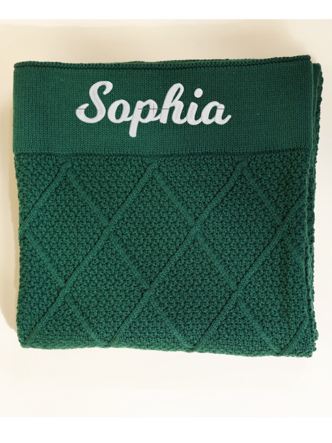 EMBROIDERED PERSONALISED Baby BLANKET Name Embroidery I Embroidered