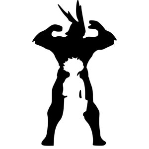 My hero academia  png, All might and Izuku Midoriya template, template, my hero Cricut, my hero , my hero academia shirts