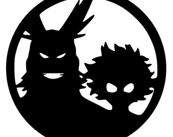 My hero academia svg png, All might and Izuku Midoriya template, template, my hero Cricut, my hero, my hero academia shirts