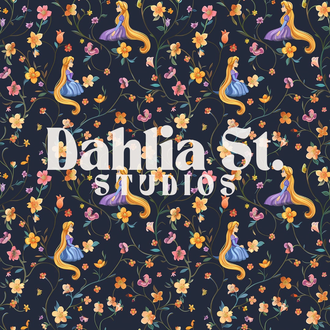 Tangled | Rapunzel | Magical | Seamless File | Repeating Pattern ...