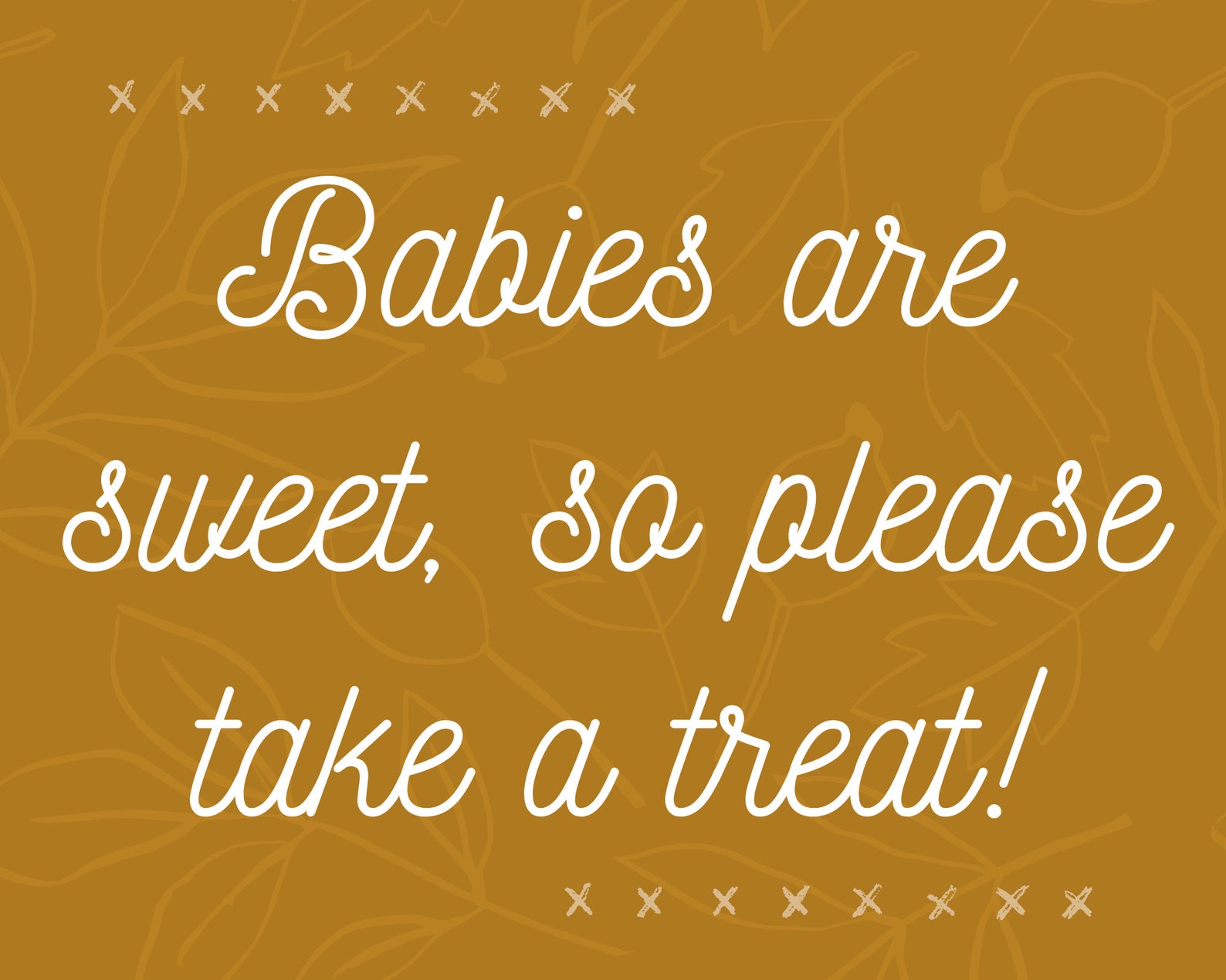 Sign / Poster for Baby Shower Party Favor Sign Babies Are Etsy