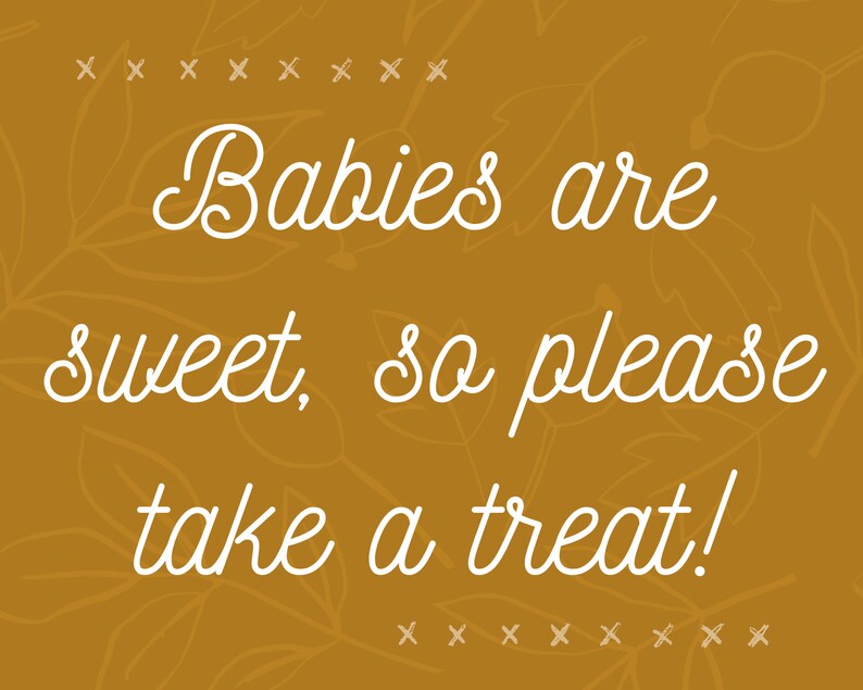 Sign / Poster for Baby Shower Party Favor Sign Babies Are Etsy