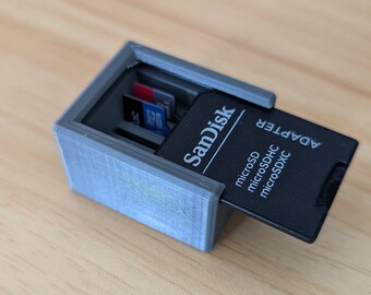 Portatarjetas microsd / Portatarjetas de memoria / Impreso en 3D / Almacenamiento de oficina - Hecho en Australia