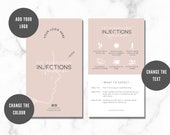 Fat dissolving template, post care template, template, canva template, beauty template, post treatment templates, editable template