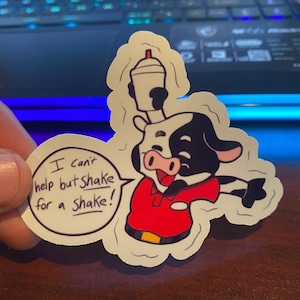 Can&#39;t help but shake for a shake! Chick-fil-a inspired sticker