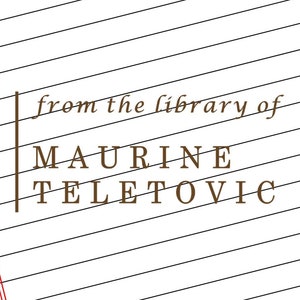 From The Library of Stamp Teacher Stamps Self Inking Teacher Stamp Custom Teacher Stamp Personalized Teacher Gifts, Gifts for Teachers