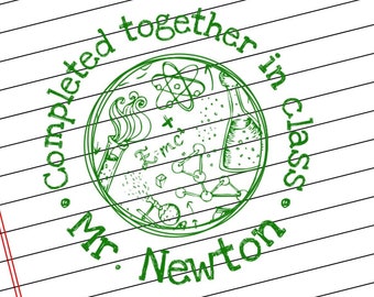Complete Together In Class Stamp Teacher Stamps Self Inking Teacher Stamp Custom Teacher Stamp Personalized Teacher Gifts, Gifts for Teacher