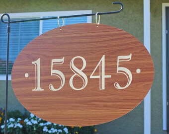 Personalized Family Name Garden Sign, Custom Metal Yard Flag