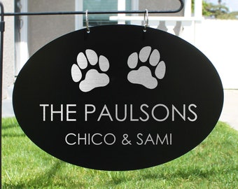 Personalized Garden Flag, Custom Family Yard Sign, Family Name Sign, Garden Flag, Yard Metal Sign, Home Address Sign, Outdoor Sign, --MHB-6