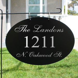 Personalized Garden Flag, Custom Family Yard Sign, Family Name Sign, Garden Flag, Yard Metal Sign, Home Address Sign, Outdoor Sign, --MHB-5