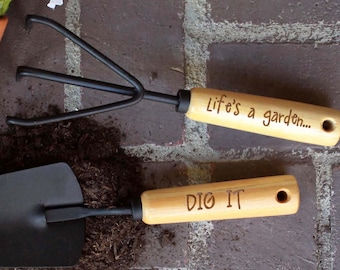 Personalisierte Gartengeräte Gartengeräte Gartenarbeit Geschenke für Frauen Gartenarbeit Handwerkzeuge Benutzerdefinierte Gartengeräte Custom Yard Tools --GT-NW-100