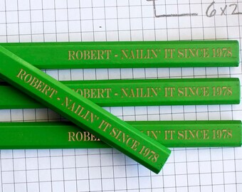 Personalized Carpenter Pencils, Engraved Carpenter Pencils, Carpenter Pencils, Gifts for Dad, Father’s Day Gifts, Valentine's Day --CPG-5
