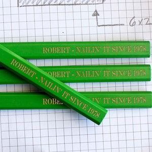 Personalized Carpenter Pencils, Engraved Carpenter Pencils, Carpenter Pencils, Gifts for Dad, Father’s Day Gifts, Valentine&#39;s Day --CPG-5