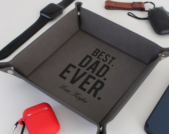 Vassoio portaoggetti personalizzato per papà, vassoio portaoggetti personalizzato per la festa del papà