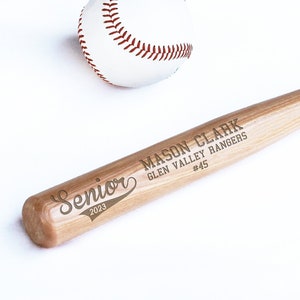 Senior Baseball Gift Bat Senior Custom Bat Personalized Senior Baseball Gift Award Trophy Little League High School Team Gift --BAT-NW-100