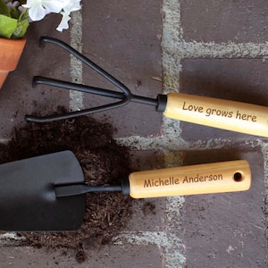 Personalized Garden Tools Gardening Tools Gardening Gifts for Women Gardening Hand Tools Custom Garden Tools Custom Yard Tools --GT-NW-100