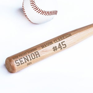 Senior Gift Baseball Bat Senior Custom Bat Personalized Senior Baseball Gift Award Trophy Little League High School Team Gift --BAT-NW-100