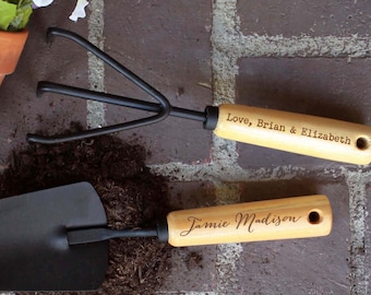 Personalized Garden Tools Gardening Tools Gardening Gifts for Women Gardening Hand Tools Custom Garden Tools Custom Yard Tools --GT-NW-100