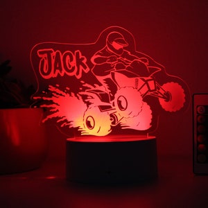 ATV, Night Light, Personalized Night Lights Kids, Night Lights, Bedroom Night Lights, Kids Bedroom Decor, Night Lights for Boys --NL-7