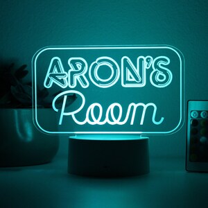 Neon Room Sign, Night Light, Personalized Night Lights Kids, Night Lights, Bedroom Night Lights, Kids Bedroom Decor, Night Lights --NL-20