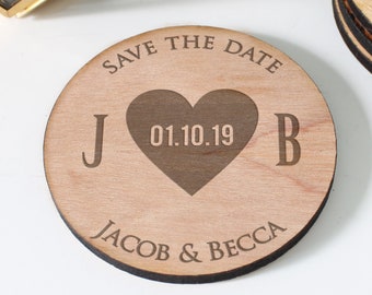 Save the date Magnets, Wood Save the date Magnet, Wedding Save The Dates Save the date invitations Laser Engraved Save The Date --STDCIR-11