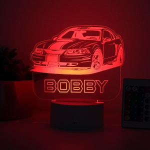 Sports Car, Night Light, Personalized Night Lights Kids, Night Lights, Bedroom Night Lights, Kids Decor, Night Lights for Boys --NL-26