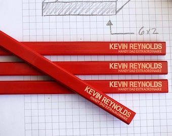 Personalized Carpenter Pencils, Engraved Carpenter Pencils, Carpenter Pencils, Gifts for Dad, Father’s Day Gifts, Valentine's Day --CPR-9