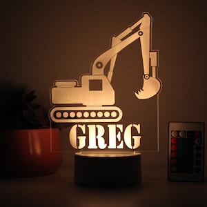 Excavator store night light