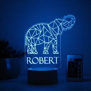 Elephant, Night Light, Personalized Night Lights Kids, Night Lights, Bedroom Night Lights, Kids Bedroom Decor, Night Lights for Boys --NL-39