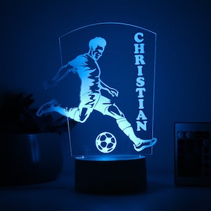Soccer Player, Night Light, Personalized Night Lights Kids, Night Lights, Bedroom Night Lights, Kids Bedroom Decor, Night Lights --NL-36