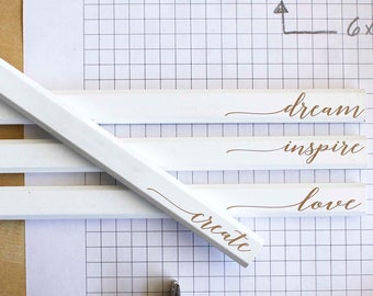 Personalized Carpenter Pencils, Engraved Carpenter Pencils, Carpenter Pencils, Gifts for Dad, Father’s Day Gifts, Valentine's Day --CPW-10