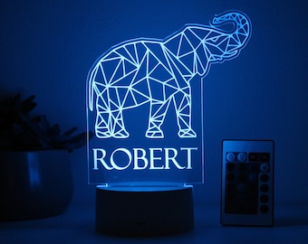 Elephant, Night Light, Personalized Night Lights Kids, Night Lights, Bedroom Night Lights, Kids Bedroom Decor, Night Lights for Boys --NL-39