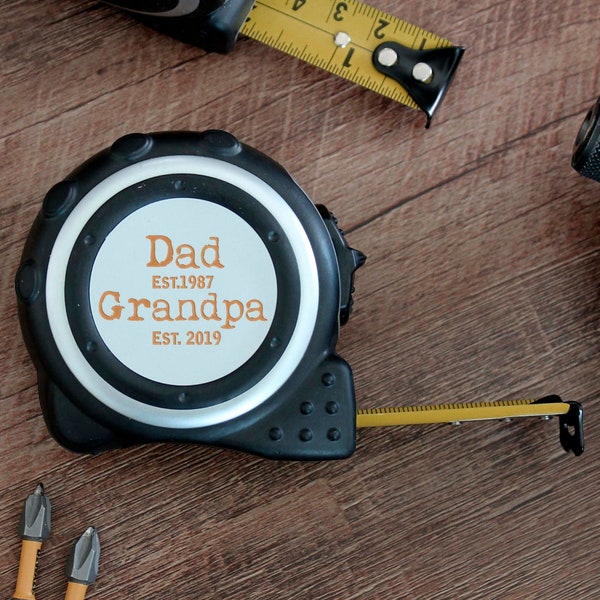 Personalized Tape Measure, Custom Tape Measure, Gifts for Dad Father's Day Gifts Christmas Gifts for Dad, Carpentry Gifts Wood Working Gifts