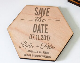 Save the date Magnets, Wood Save the date Magnet, Wedding Save The Dates Save the date invitations Laser Engraved Save The Date --STDCIR-15