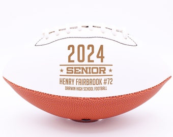 Football senior personnalisé, cadeau entraîneur de football, cadeau football, cadeau équipe de football, autographes de football, cadeau trophée de football --BALL-FB3-11