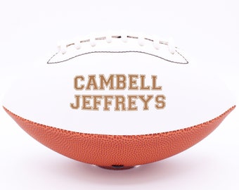 Bola de futebol personalizada com nome, presente para criança fã de futebol, presente para pai fã de futebol, presente para formando fã de futebol, presente de futebol, bola de futebol personalizada --BALL-FB3-18