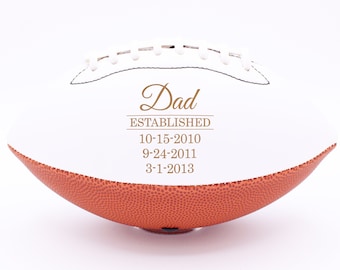 Personalized Dad Football Gift, Personalized Father's Day Football, Personalized Gift for Dad, Custom Father's Day Football --BALL-FB3-3