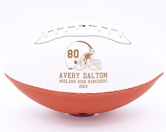Bola de futebol personalizada, presente para treinador de futebol, presente para jogador veterano de futebol, presente para time de futebol, bola de futebol autografada, troféu de futebol --BALL-FB3-9