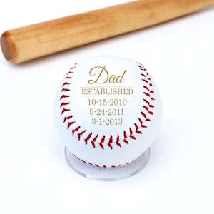 Spersonalizowany prezent baseballowy na Dzień Ojca Spersonalizowany prezent dla taty Spersonalizowany prezent baseballowy Spersonalizowany prezent drużyny baseballowej Grawerowane sporty --BALL-BASE-DADEST