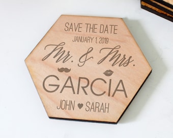 Save the date Magnets, Wood Save the date Magnet, Wedding Save The Dates Save the date invitations Laser Engraved Save The Date --STDCIR-9